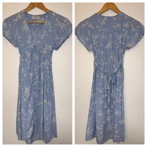 Yireh Blue Floral Dress XS